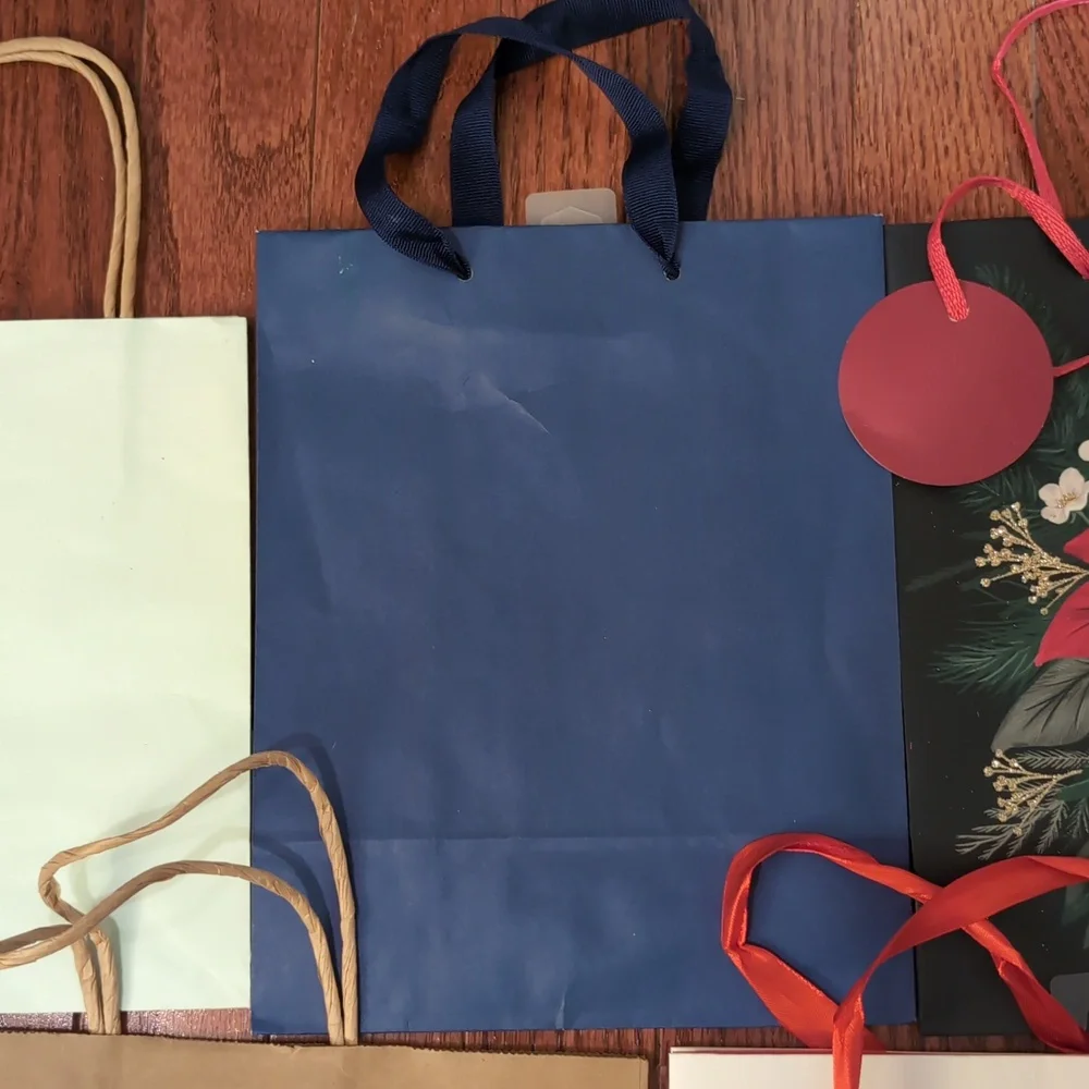 Colorful Gift Bags and Tissue Paper Set